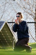 ELLE FANNING on the Set of I Think We