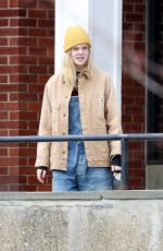 ELLE FANNING on the Set of I Think We