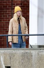 ELLE FANNING on the Set of I Think We