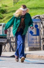 ELLE FANNING on the Set of I Think We