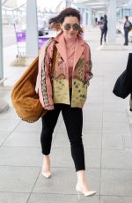 EMILIA CLARKE at Heathrow Airport in London 04/14/2017