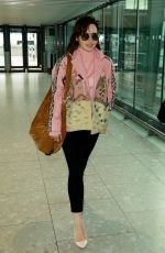 EMILIA CLARKE at Heathrow Airport in London 04/14/2017