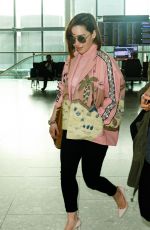 EMILIA CLARKE at Heathrow Airport in London 04/14/2017