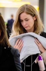 EMILY BLUNT at Heathrow Airport in London 04/17/2017