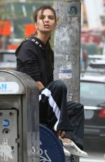 EMILY RATAJKOWSKI at DKNY Commercial in New York 04/26/2017