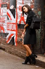 EMILY RATAJKOWSKI on the Set of a DKNY Commercial in New York 04/26/2017