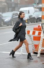 EMILY RATAJKOWSKI on the Set of a Photoshoot for DKNY Campaign in New York 04/25/2017