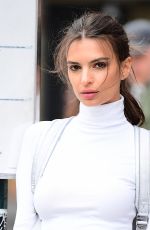 EMILY RATAJKOWSKI Shooting DKNY Commercial in New York 04/24/2017
