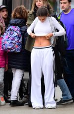 EMILY RATAJKOWSKI Shooting DKNY Commercial in New York 04/24/2017