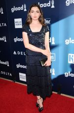 EMILY ROBINSON at 2017 Glaad Media Awards in Los Angeles 04/01/2017