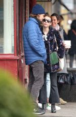 EMMA ROBERTS and Evan Peters Out and About in New York 04/04/2017