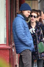 EMMA ROBERTS and Evan Peters Out and About in New York 04/04/2017