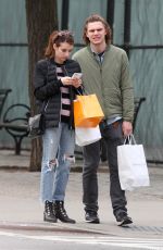 EMMA ROBERTS and Evan Peters Out in New York 04/23/2017