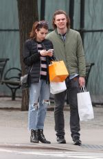 EMMA ROBERTS and Evan Peters Out in New York 04/23/2017