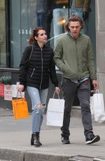 EMMA ROBERTS and Evan Peters Out in New York 04/23/2017