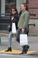 EMMA ROBERTS and Evan Peters Out in New York 04/23/2017