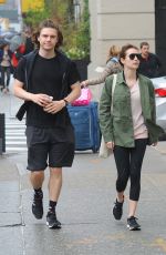 EMMA ROBERTS and Evan Peters Out in New York 04/26/2017
