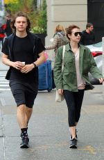 EMMA ROBERTS and Evan Peters Out in New York 04/26/2017
