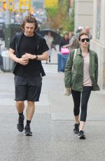 EMMA ROBERTS and Evan Peters Out in New York 04/26/2017