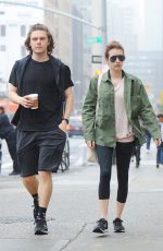 EMMA ROBERTS and Evan Peters Out in New York 04/26/2017
