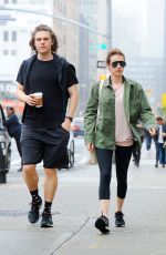 EMMA ROBERTS and Evan Peters Out in New York 04/26/2017