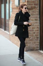 EMMA ROBERTS Out and About in New York 04/02/2017