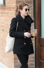 EMMA ROBERTS Out and About in New York 04/02/2017