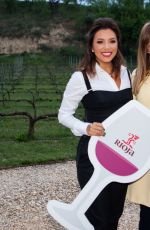EVA LONGORIA at Marques De Rsical Cellar in Elciego 04/05/2017