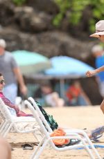 EVA LONGORIA in Bikini on the Beach in Miami 04/20/2017