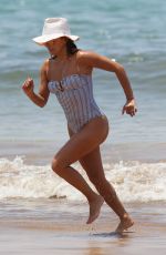 EVA LONGORIA in Swimsuit at a Beach in Maui 04/19/2017