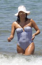 EVA LONGORIA in Swimsuit at a Beach in Maui 04/19/2017