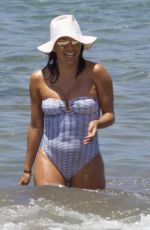 EVA LONGORIA in Swimsuit at a Beach in Maui 04/19/2017