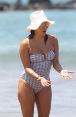 EVA LONGORIA in Swimsuit at a Beach in Maui 04/19/2017