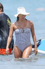 EVA LONGORIA in Swimsuit at a Beach in Maui 04/19/2017