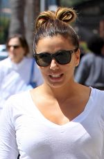 EVA LONGORIA Leaves Anastasia Spa in Beverly Hills 04/13/2017