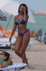 FANNY NEGUESHA in Bikini on the Beach in Miami 04/05/2017
