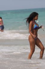 FANNY NEGUESHA in Bikini on the Beach in Miami 04/05/2017