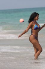 FANNY NEGUESHA in Bikini on the Beach in Miami 04/05/2017