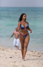 FANNY NEGUESHA in Bikini on the Beach in Miami 04/05/2017