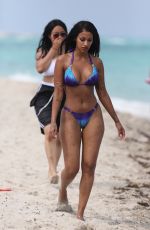 FANNY NEGUESHA in Bikini on the Beach in Miami 04/05/2017