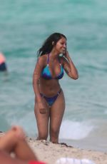 FANNY NEGUESHA in Bikini on the Beach in Miami 04/05/2017