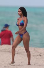 FANNY NEGUESHA in Bikini on the Beach in Miami 04/05/2017