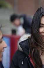 FLORIANA LIMA on the Set of Supergirl in Vancouver 04/07/2017