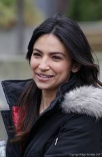 FLORIANA LIMA on the Set of Supergirl in Vancouver 04/07/2017