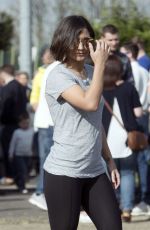 FRANKIE BRIDGE at a Charity Football Match in Bexleyheath 04/02/2017