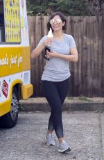 FRANKIE BRIDGE at a Charity Football Match in Bexleyheath 04/02/2017
