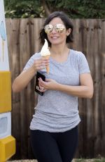 FRANKIE BRIDGE at a Charity Football Match in Bexleyheath 04/02/2017