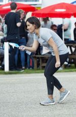FRANKIE BRIDGE at a Charity Football Match in Bexleyheath 04/02/2017
