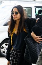 FREIDA PINTO at Heathrow Airport in London 04/10/2017