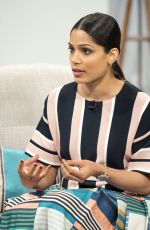 FREIDA PINTO at Lorraine Show in London 04/10/2017